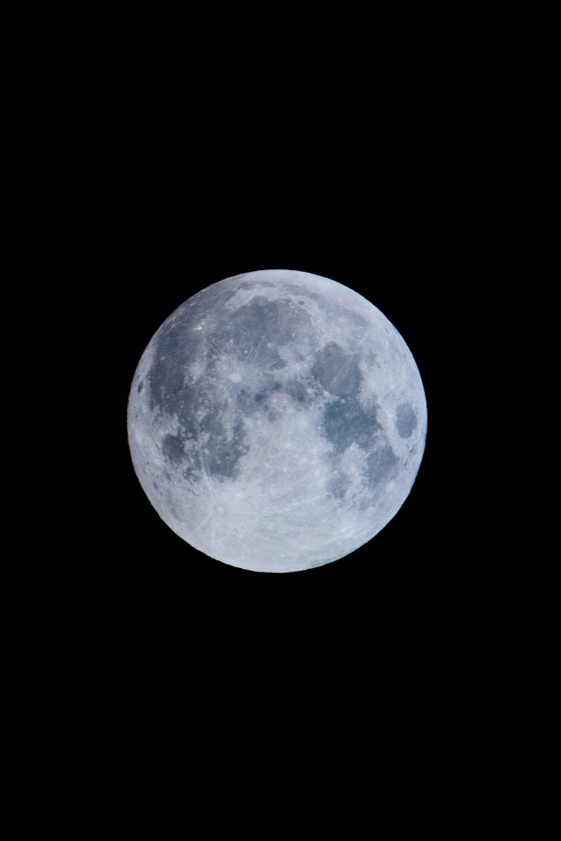 Glowing full moon